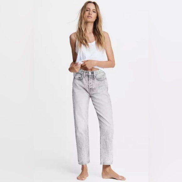 RAG & BONE Maya High-Rise Slim - AcidSlim Fit Ankle Acid Jean Size 29